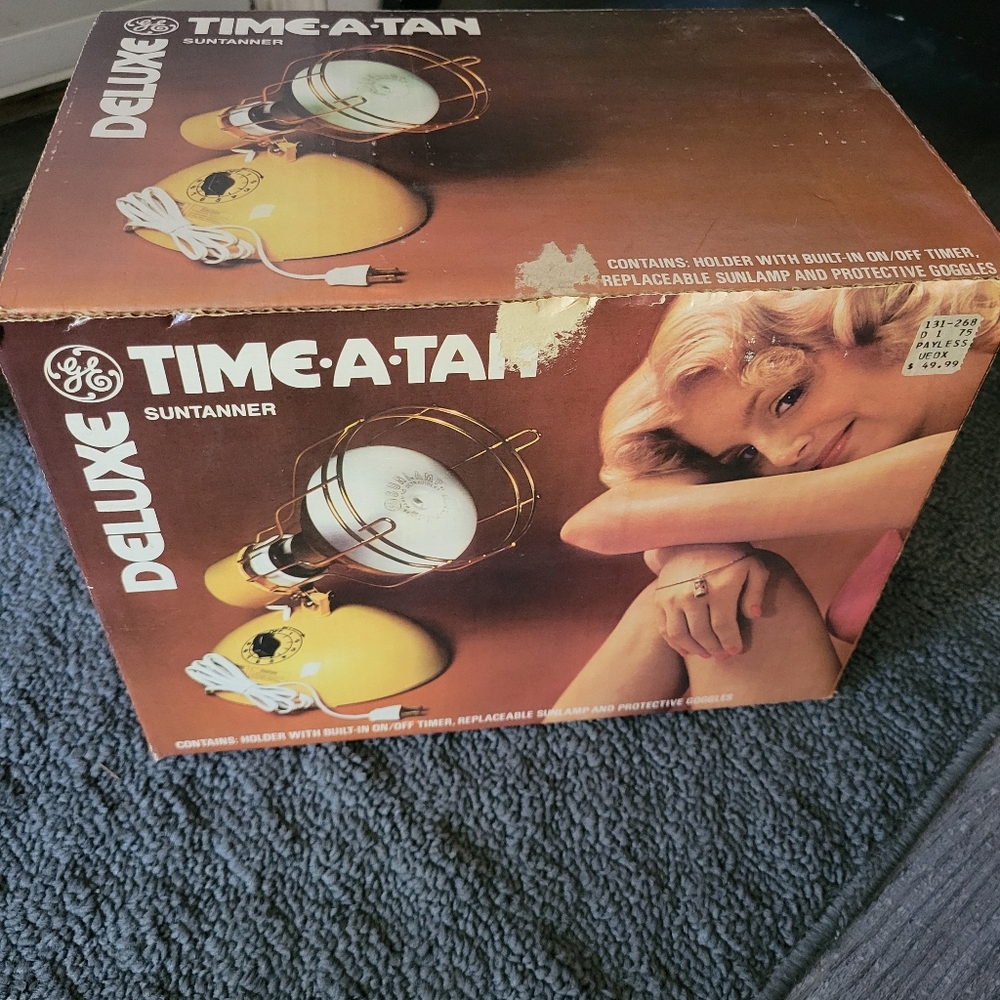 GE Time-A-Tan Deluxe Suntanner - Yellow
